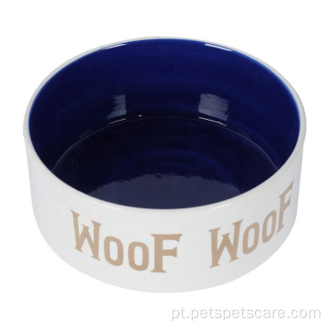 OEM ODM Logo Sublimação Cerâmica Cerâmica Pet Dog Bowl